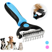 Load image into Gallery viewer, Pet Deshedding Brush Cat Comb Self Cleaning Hair Remover Grooming Tool for Dog and Cats De-Matting Comb Cleaning Pets Supplies
