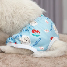 Load image into Gallery viewer, Pet Safety Pants Dog Physiological Pants Puppy Menstrual Sanitary Pants Aunt Pants Anti-harassment Printed Cute Underwear
