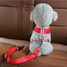 Load image into Gallery viewer, Cat Car Seat Belt Dog Accessories Adjustable Harness Lead Leash Small Medium Travel Clip Puppy Collar Leash Pet Items Dog Harnes
