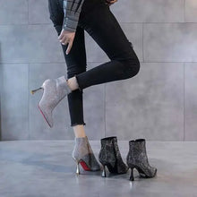 Load image into Gallery viewer, Very High Heels Heeled Female Short Shoes New In Booties Autumn Quality Chic and Elegant Large Size Warm Y2k Women's Ankle Boots

