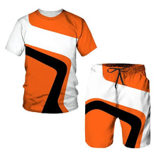 Load image into Gallery viewer, New Men's Tracksuits Summer round neck T-shirt Oversized Men Trend Casual Tracksuits 3D Print T-shirt Shorts 2 Piece Outfit
