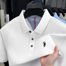 Load image into Gallery viewer, 100% pure cotton high-end brand men's short sleeve polo shirt summer fashion original pony embroidery golf Paul  casual T-shirt
