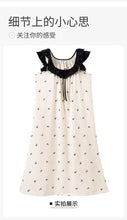 Load image into Gallery viewer, Newest Women Nightdress Female 100% Cotton Nightwear Floral Short Sleeve Sleepdress With Chest Pad
