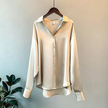 Load image into Gallery viewer, Elegant Silk Touch Office Blouse

