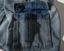 Load image into Gallery viewer, Retro Denim Utility Knee Shorts
