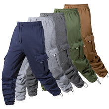 Load image into Gallery viewer, Men's Joggers Pants Loose Drawstring Long Pants Men Multi-pocket Sweatpants Casual Cargo Trousers For Men Fitness

