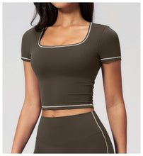 Load image into Gallery viewer, Yoga Shirts Women Sports T-Shirts Fitness Yoga Short Sleeve Gym Workout Top Running Active Shirts Female Push Up Sports T-shirts
