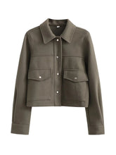 Load image into Gallery viewer, HH Jackets For Womens Autumn Fashion Solid Front Pockets Button Long Sleeve Jacket Elegant Woman Casual Outerwear Coat
