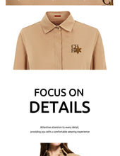 Load image into Gallery viewer, Embroidered Shirt Skirt Office Set
