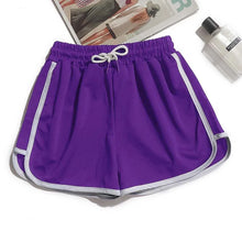 Load image into Gallery viewer, Women Yoga Shorts Summer Outer Wear Mid-Waist Casual Loose Straight Pants Lady Stylish Thin Breathable Wide Leg Gym Short Pants
