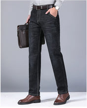 Load image into Gallery viewer, 2025 Men's Jeans Casual Stretch Classic Blue Black Denim Pants Men's Texture Jeans Versatile Item Interprets Denim Fashion offic

