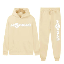 Load image into Gallery viewer, Men's Women 2Pcs Sets Fleece Sweatshirt Hoodies Pants Korda Inspired Tribute Male Sportswear Tracksuits Unisex Ensemble Homme
