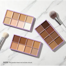 Load image into Gallery viewer, 8 Shade Soft Matte Cream Concealer Palette Full Coverage Fade Dark Circles Blemishes Waterproof Long Lasting Oil Control Makeup

