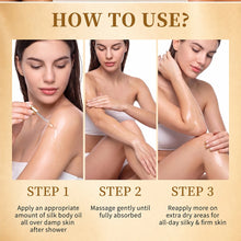 Load image into Gallery viewer, Silk Body Oil Face Body Versatile Care Fast Absorbing Deep Hydration Silky Smooth Brighten Even Tone Firm Skin Silk Body Oil
