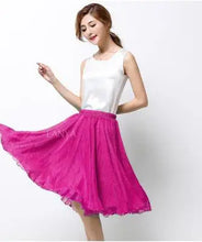 Load image into Gallery viewer, Silk Pleated High Waist Midi
