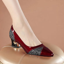 Load image into Gallery viewer, Fashion High Heels PUmps High Quality Women Elegant Sexy Medium Heels Pointed Toe Shoes Comfort Casual Single Shoes
