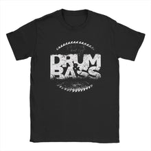Load image into Gallery viewer, Drum And Bass T-Shirts for Men  Funny Pure Cotton Tee Shirt Round Neck Short Sleeve T Shirt Plus Size Tops
