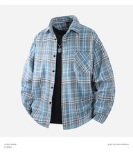 Load image into Gallery viewer, Plaid Flannel Casual Long Shirt
