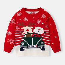 Load image into Gallery viewer, Winter Cartoon Knit Kids Pullover Sweater
