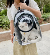 Load image into Gallery viewer, Pet Cat Carrying Bag Space Pet Backpacks Breathable Portable Transparent Backpack Puppy Dog Transport Carrier Space Capsule Bags
