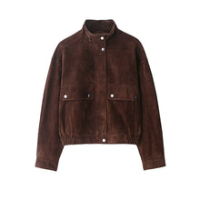 Load image into Gallery viewer, Women's Autumn Jackets 2025 New Fashion Big Pocket Elegant Women's Slim Warm Jackets Autumn Street Chic Young Student Coats
