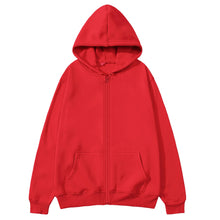 Load image into Gallery viewer, Men’s High Street Solid Zip-Up Hoodie
