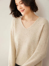 Load image into Gallery viewer, Merino Wool V Neck Sweater
