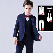 Load image into Gallery viewer, Formal Kids Plaid Tuxedo Suit
