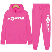 Load image into Gallery viewer, Men's Women 2Pcs Sets Fleece Sweatshirt Hoodies Pants Korda Inspired Tribute Male Sportswear Tracksuits Unisex Ensemble Homme
