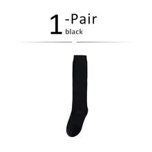Load image into Gallery viewer, Solid Cotton Thigh High Socks
