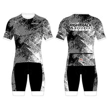Load image into Gallery viewer, RIGHTTRACK Trisuit Men's Summer Triathlon Race Short Sleeve Skinsuit Clothing Swimming Cycling Running Custom Apparel

