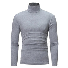 Load image into Gallery viewer, Spring Autumn Thin Men Pullovers Sweaters Turtleneck Knitted Sweater for Men Warm Clothing Male Sweaters Full Black White Tops
