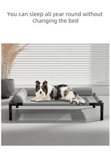 Load image into Gallery viewer, Elevated Pet Bed for Dogs &amp; Cats Durable Breathable Cat Bed with Slope Headrest Washable Pet Bed Cat House for All-Season Use
