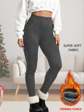 Load image into Gallery viewer, Women's thermal fleece lined leggings. Super soft Low Rise design perfect for yoga, running and Winter activities
