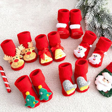Load image into Gallery viewer, Festive Baby Winter Grip Socks
