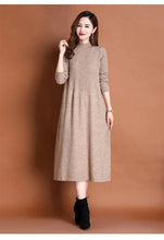 Load image into Gallery viewer, Autumn Knit A-Line Sweater Dress
