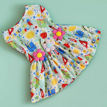 Load image into Gallery viewer, Adorable Printed Puppy Summer Dress
