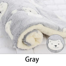 Load image into Gallery viewer, Flannel Pet Sleeping Mat Dog Bed Cat Litter Puppy Bed Dog Sofa Lovely Mattress Cushion for Small Large Dog Blanket For Winter
