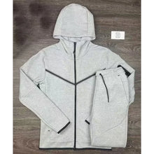 Load image into Gallery viewer, Luxury Brand Men Tracksuits 2-piece Set Black Sports Suit Tracksuits Jogging Men's Clothing Sweatpants Zip Sweatshirts Techwear
