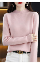 Load image into Gallery viewer, Merino Wool Mock Neck Pullover
