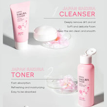 Load image into Gallery viewer, 6pcs Sakura Skin Care Set Hydrating Moisturing Smoothing Nourishing Brightening Firming Women Beauty Skincare Product
