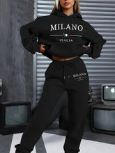 Load image into Gallery viewer, Women’s MILANO ITALIA Hoodie &amp; Sweatpants Set
