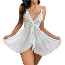 Load image into Gallery viewer, Ultra Thin Lace Suspender Sleepwear
