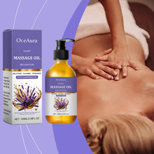 Load image into Gallery viewer, Lavender Relaxing Massage Oil Moisturizing Body Skin Smoothing Soft Stress Relief Muscle Sore Help Sleep Gua Sha Fragrance Oil

