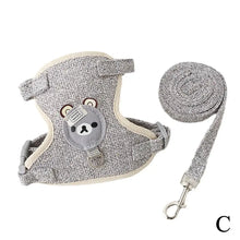 Load image into Gallery viewer, Lovely Small Pet Vest Chest Strap Dog Leash Traction Rope Walking Dog Cat Bunny Vest Harness Poodle Collar Leash Dog Accessories
