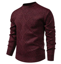 Load image into Gallery viewer, New Sweater Men Casual Knitted Pullover Solid Color Warm Regular Fit Round Neck Sweater Pullovers Mens Sweatwear
