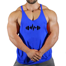 Load image into Gallery viewer, Gym Top Men T-shirts Fitness Man Clothes Muscular Bodybuilding Shirt Singlet Stringer Clothing Vest Men's Singlets Vests Tops
