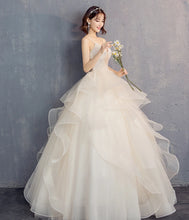 Load image into Gallery viewer, Customized Wedding Dresses New Wedding Gown for Bride Plus Size Wedding Dress Vestido Da Noiva Lace Up
