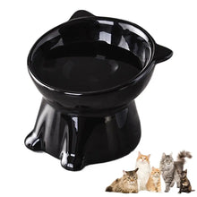 Load image into Gallery viewer, Cat Bowl Pet Accessories Ceramic Diagonal High Feet Cute Protection Cervical Spine Dog Bowl Drink Water Bowl Pet Supplies
