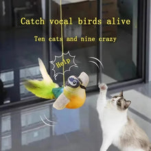 Load image into Gallery viewer, The pet cat toy emulates the sound bird to amuse the cat elastic rope to relieve boredom and resist scratching and biting
